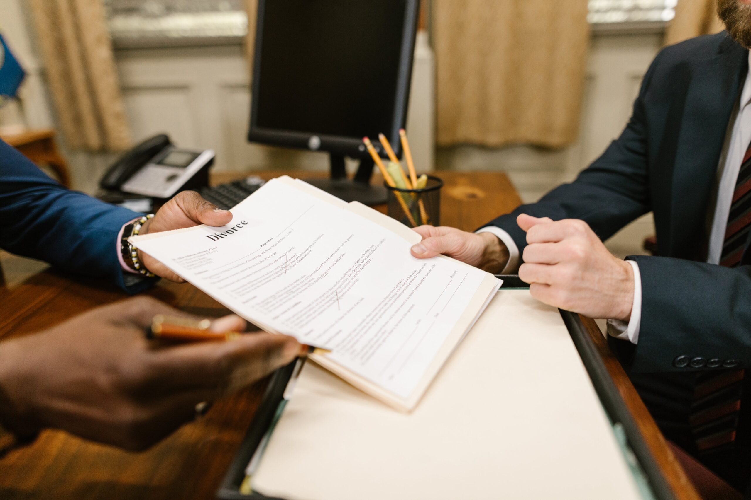 Process server serving legal documents 